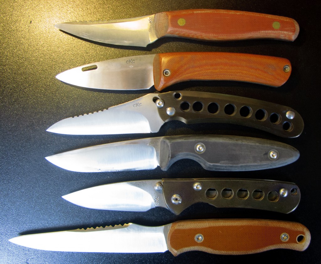 My full cKc collection. The Victorious is third from the top. You can see the great handle shape and the closed restraint.