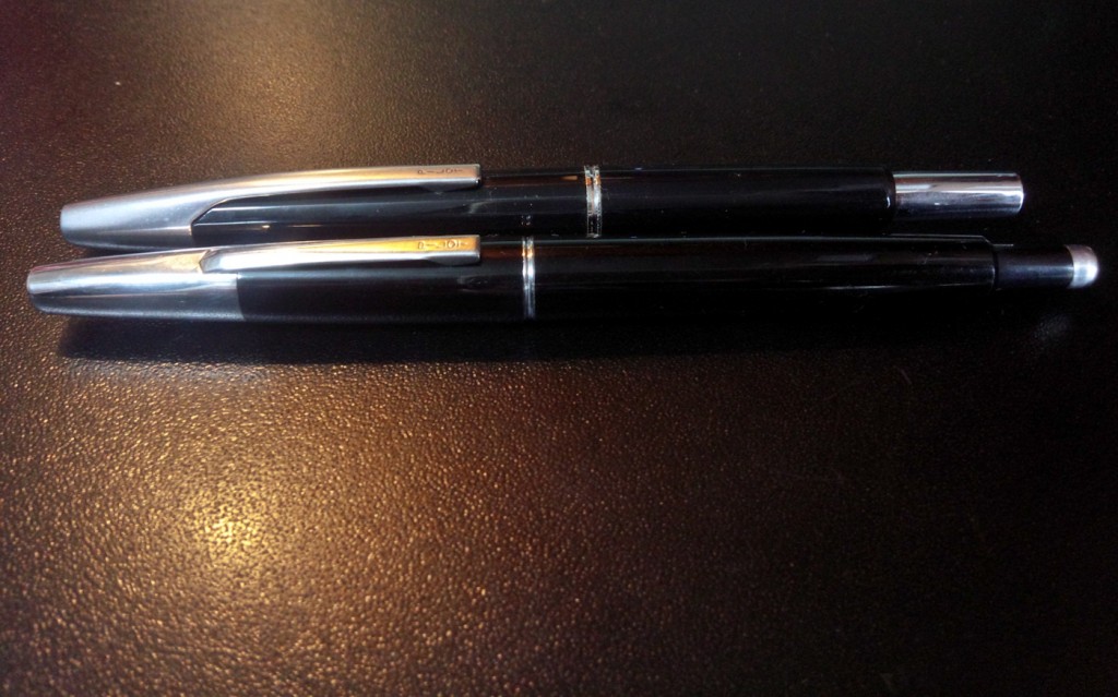 The 1964 Capless compared with my mid-90's Vanishing Point.