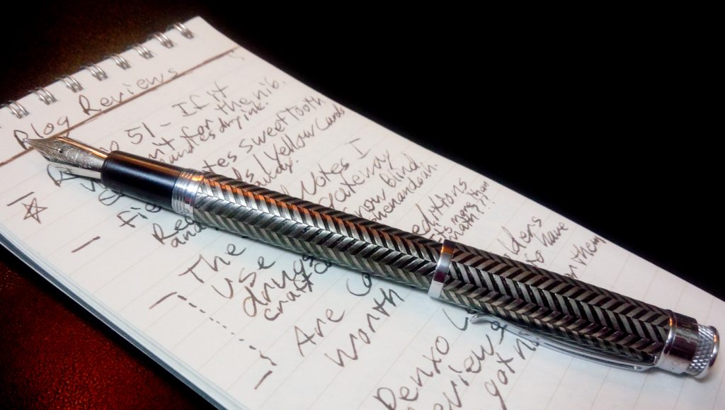 The Retro 1951 Tornado EXT on a Field Notes Byline. The ink is Stone Road of Gion.